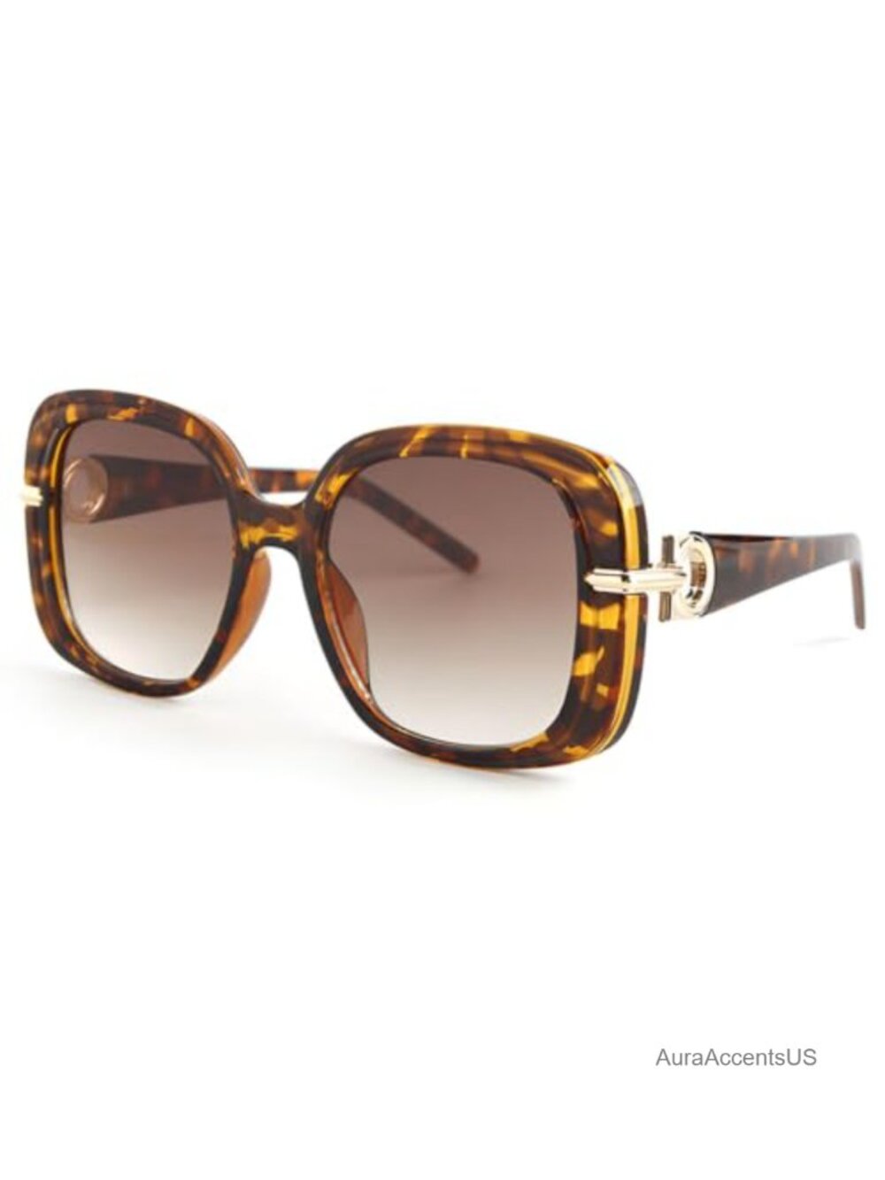 Oversized Square Sunglasses UV400 Thick Frame Unisex Eyewear